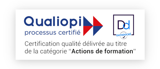 Logo Qualiopi : certification qualité
                                                          délivrée au
                                                          titre de la
                                                          catégorie
                                                          Action de
                                                          formation